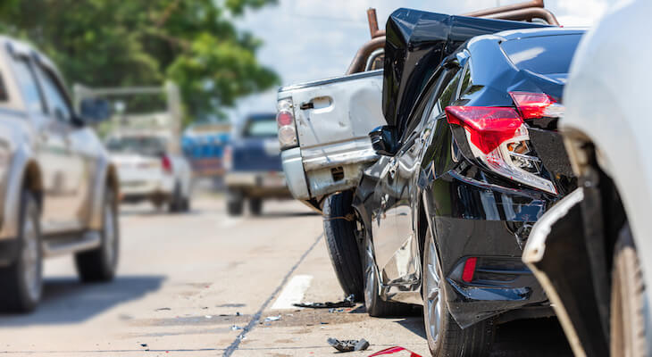 What is a total loss: cars that crashed into each other