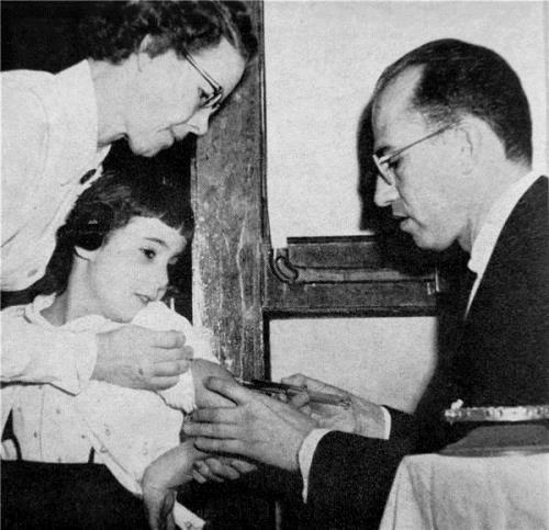 Dr. Salk Administering Polio Vaccine | comparenow.com