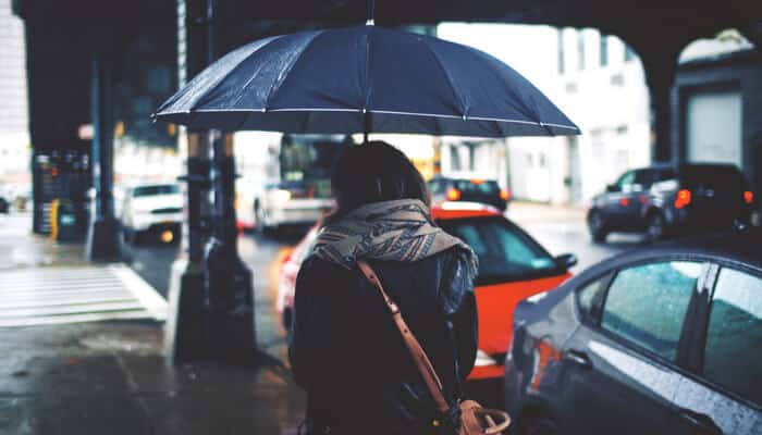 Umbrella walk