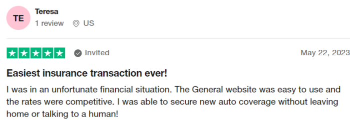 5-star review of The General
