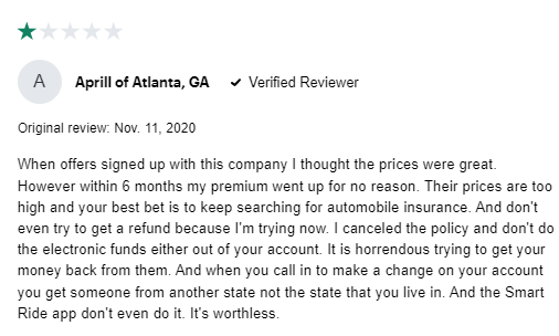 1-star review of Nationwide