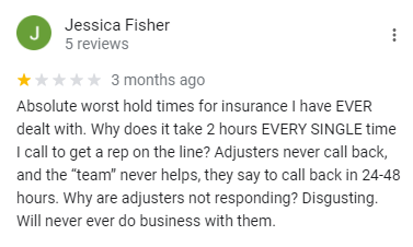 1-star review of American Alliance Insurance