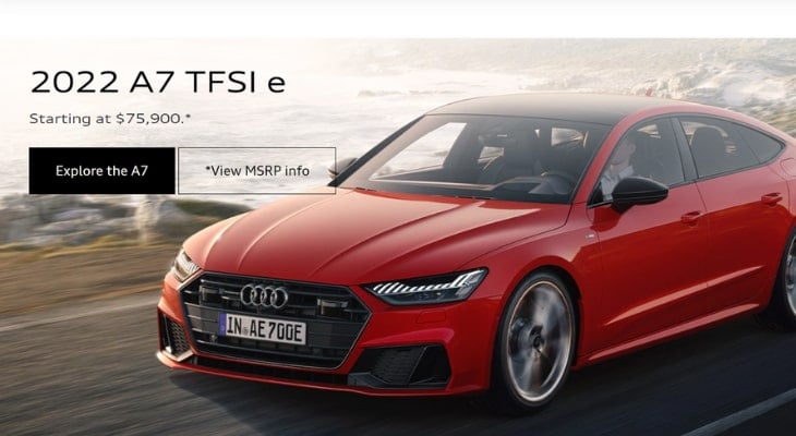 Best plug in hybrid: Audi A7 TFSI e
