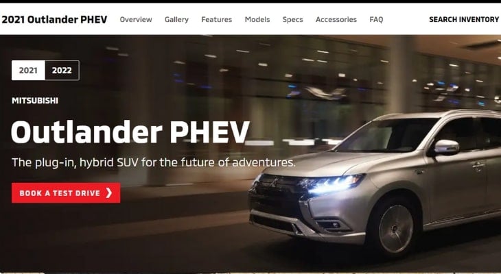 Best plug in hybrid: Mitsubishi Outlander PHEV
