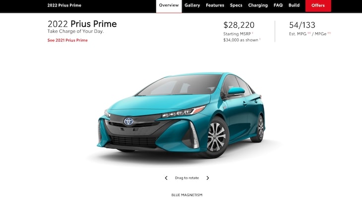 Buying a electric car: Toyota Prius Prime