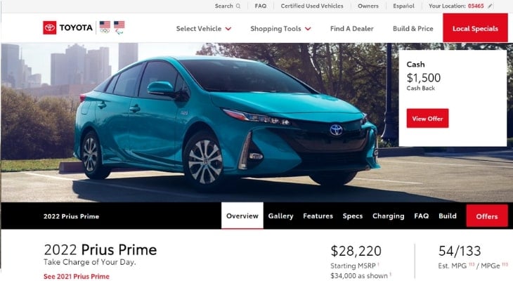 Best plug in hybrid: Toyota Prius Prime