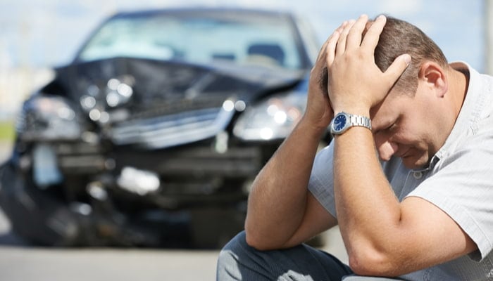 Man involved in a car accident who needs cheap car insurance in virginia