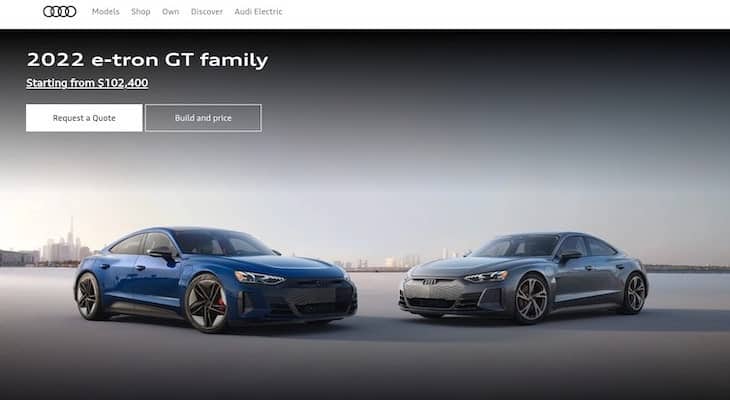 Audi e tron GT vs Porsche Taycan: Audi e-tron GT price