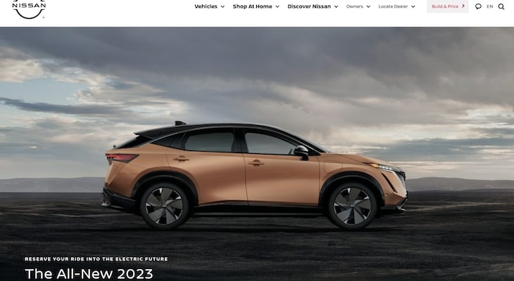 2022 electric cars: Nissan ARIYA