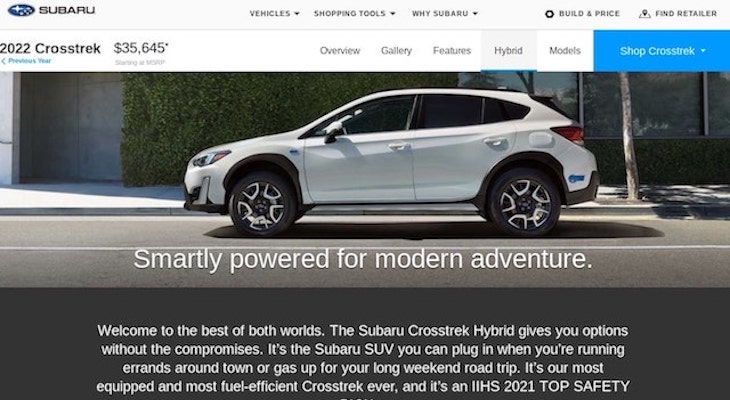 Subaru Crosstek Hybrid