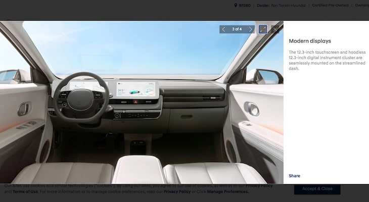 Kia EV6 vs Hyundai Ioniq 5: Hyundai IONIQ 5 interior
