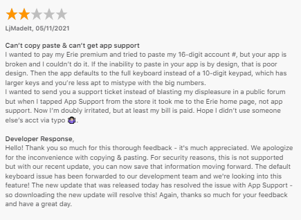 2-star review of Erie Mobile