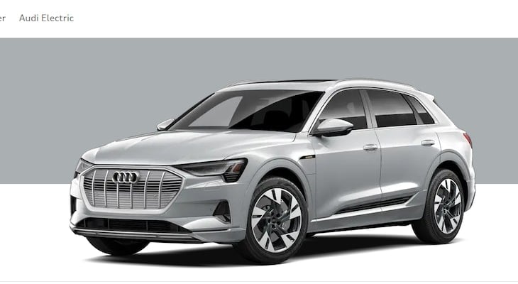 Gray Audi e-tron