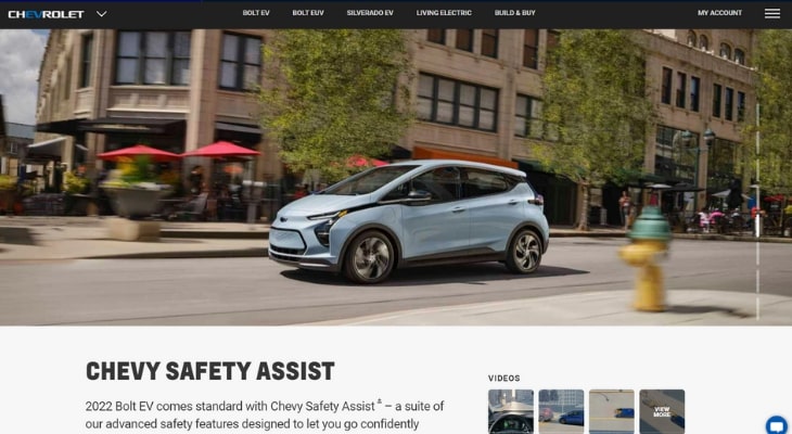 Chevrolet Bolt EV Safety Assist feature