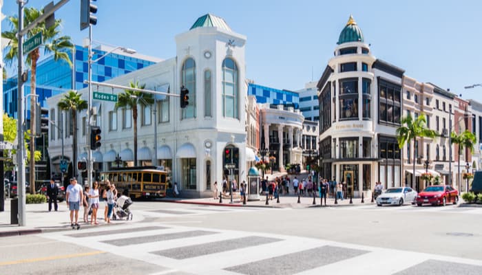 downtown beverly hills on rodeo drive