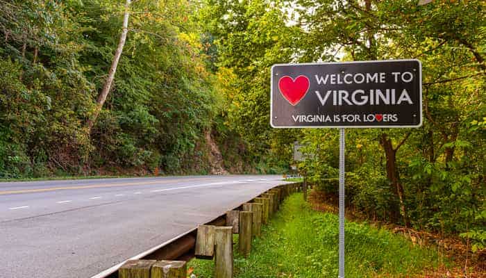 welcome to virginia sign state