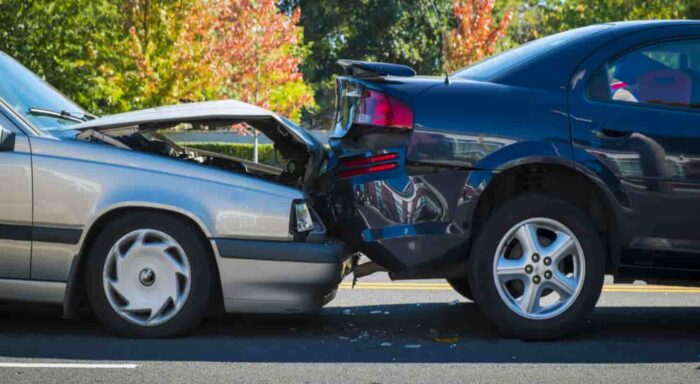 two vehicles in a car accident in virginia