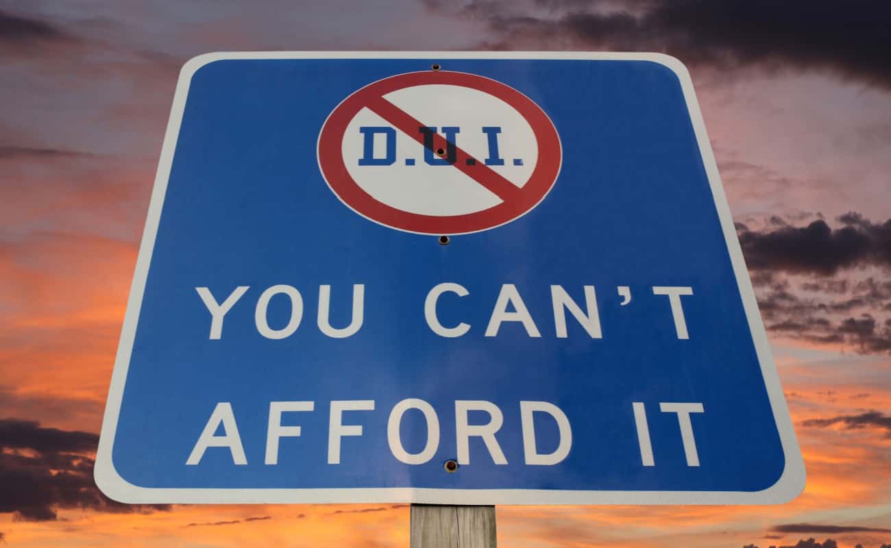 The price of a DUI sign