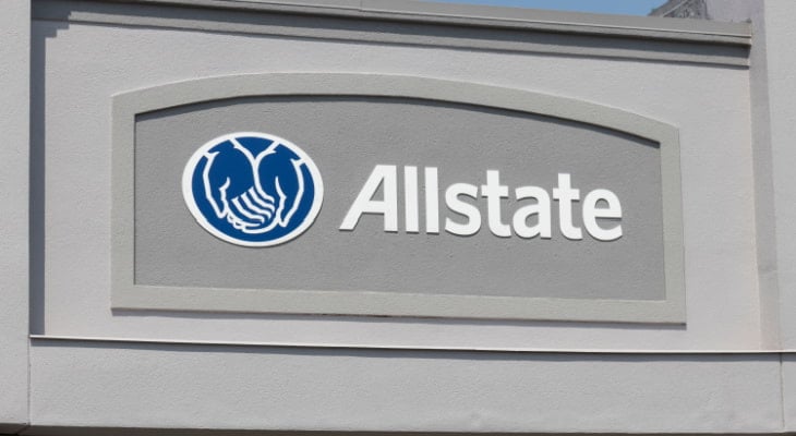 allstate logo on building