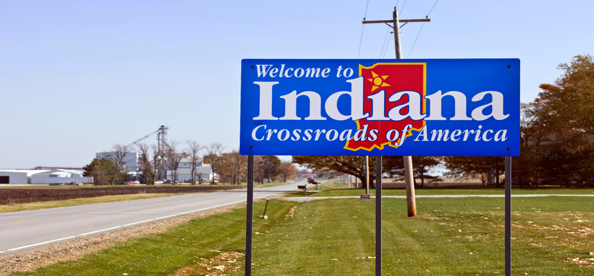 indiana state sign