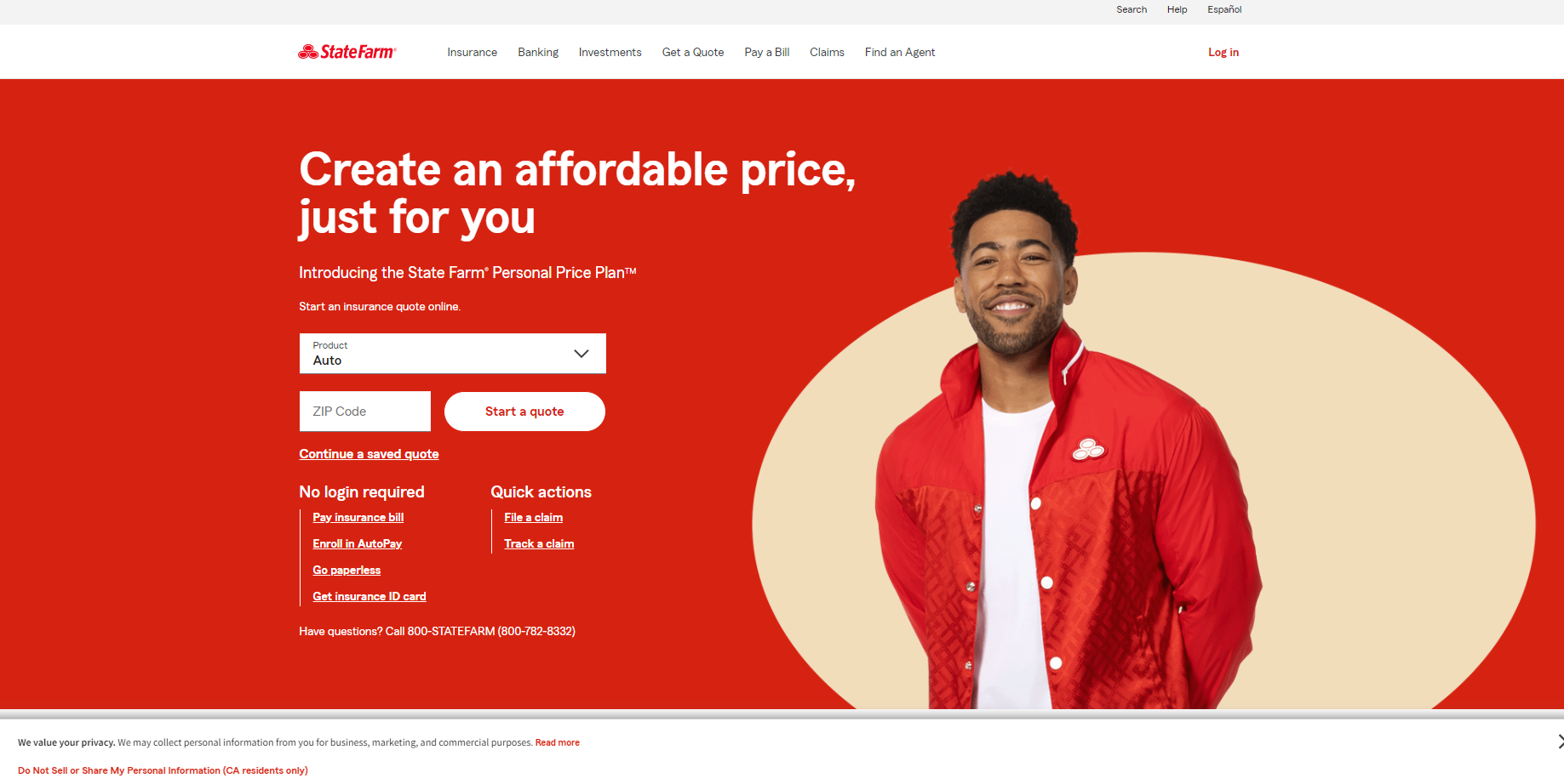 State Farm home page