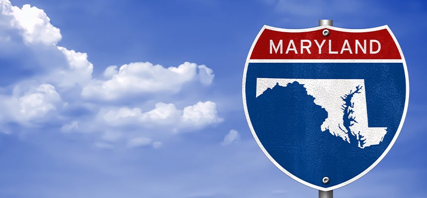 Maryland highway sign