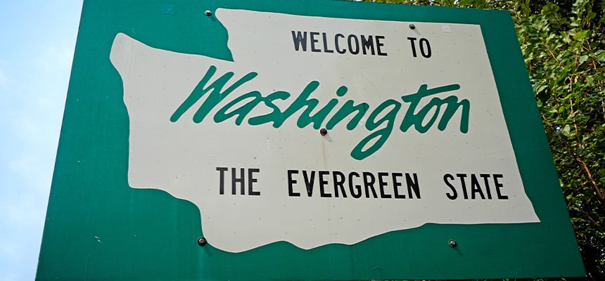Washington state sign