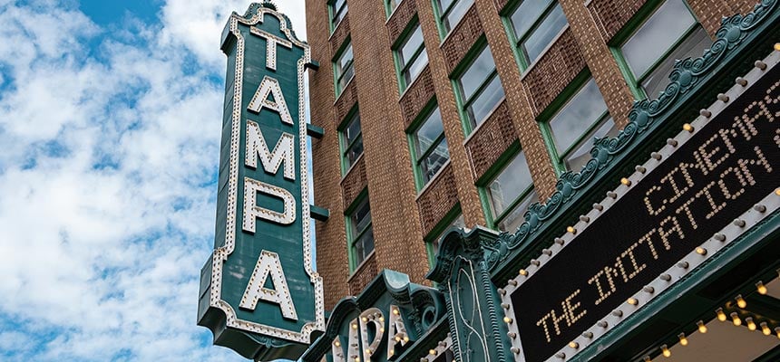 Tampa theater sign